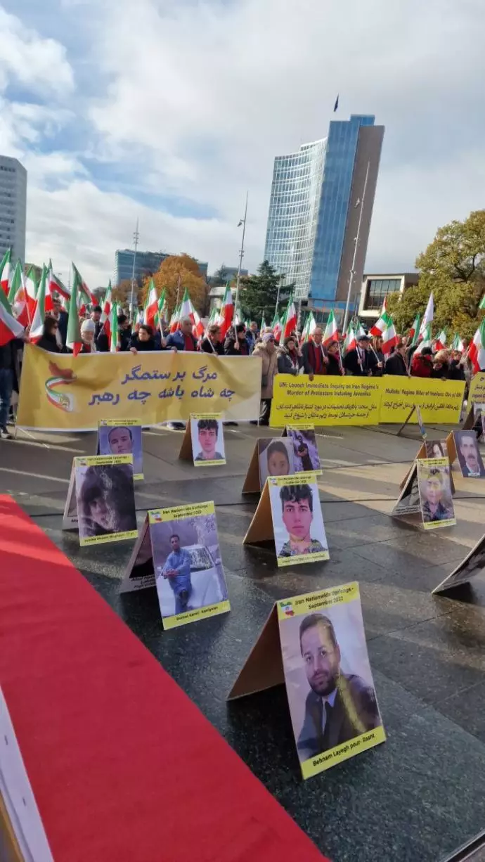 -ژنو - آکسیون ایرانیان آزاده در مقابل جلسه حقوق‌بشر ملل متحد - ۳آذر - 0