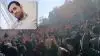 مهاباد - مراسم چند هزار نفره خاکسپاری شهید قیام «آزاد حسین‌پور»