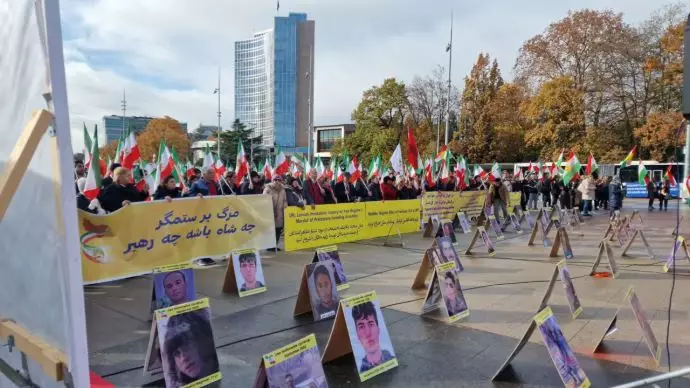 -ژنو - آکسیون ایرانیان آزاده در مقابل جلسه حقوق‌بشر ملل متحد - ۳آذر - 1