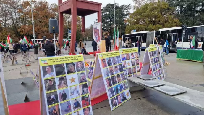 -ژنو - آکسیون ایرانیان آزاده در مقابل جلسه حقوق‌بشر ملل متحد - ۳آذر - 3