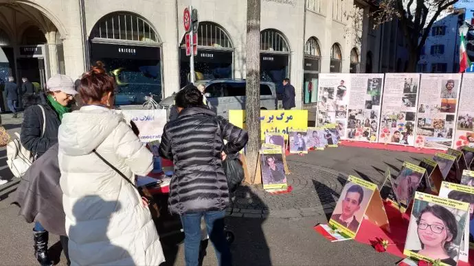 -زوریخ سوئیس - برگزاری نمایشگاه تصاویر شهدای قیام سراسری مردم ایران توسط ایرانیان آزاده - ۲۹آذر - 5