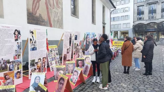-سوئیس - لوتزرن - برگزاری نمایشگاه تصاویر شهدای قیام - 7