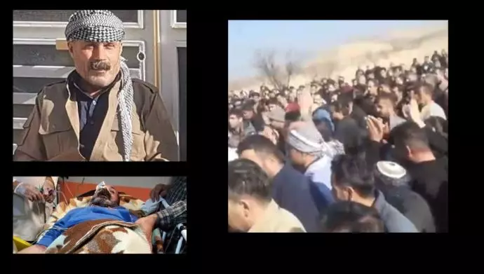 حضور گسترده مردم بوکان در مراسم خاکسپاری «محمد حاجی رسول‌پور»
