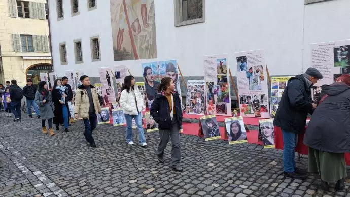 -سوئیس - لوتزرن - برگزاری نمایشگاه تصاویر شهدای قیام - 5