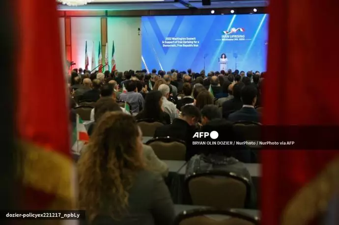 خبرگزاری فرانسه - بازتاب تصویری از کنفرانس در واشنگتن درباره قیام ایران -۲۶آذر ۱۴۰۱ - 4