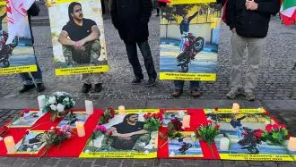 کپنهاک - تظاهرات ایرانیان آزاده و هواداران مجاهدین  علیه اعدام زندانی قیامی مجیدرضا رهنورد - ۲۱آذر