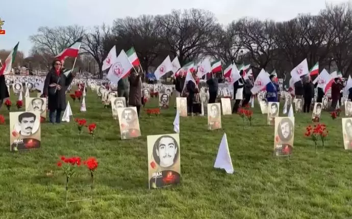 -نمایشگاه و تظاهرات یاران شورشگر در واشنگتن - بزرگداشت شهیدان قیام همزمان با اخراج رژیم از کمسیون مقام زنان در سازمان ملل - 3