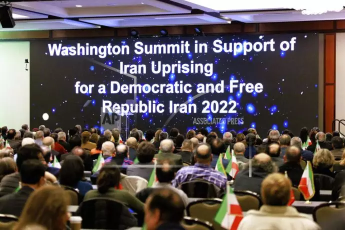 آسوشیتدپرس - بازتاب تصویری از کنفرانس در واشنگتن درباره قیام ایران -۲۶آذر ۱۴۰۱ - 1