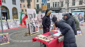 برگزاری نمایشگاه تصاویر شهدای قیام در زوریخ سوئیس