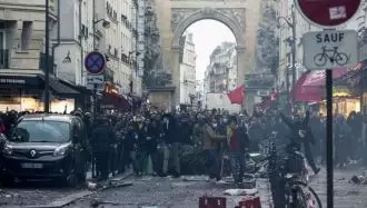پاریس صحنه درگیری‌های شدید کردهای ترکیه با پلیس