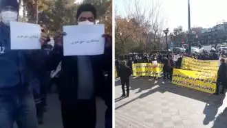 تجمع اعتراضی غارت‌شدگان رامک خودرو در تهران  و نیروهای شرکت توزیع برق قم