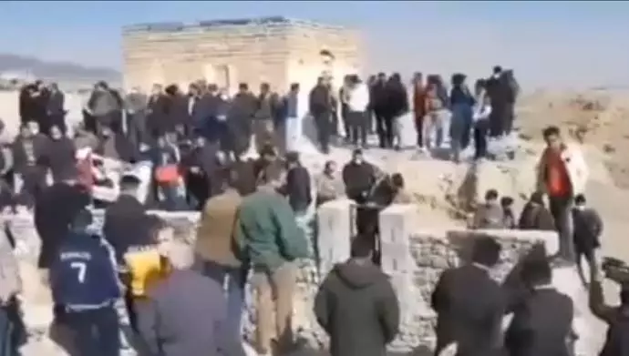 اعتراض مردم مهاباد اصفهان