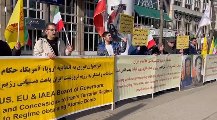 -وین -تظاهرات ایرانیان آزاده همزمان با مذاکرات اتمی ۲۶بهمن - 2
