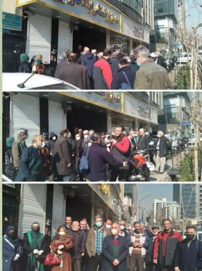 -تجمع اعتراضی بازنشستگان فولاد در تهران