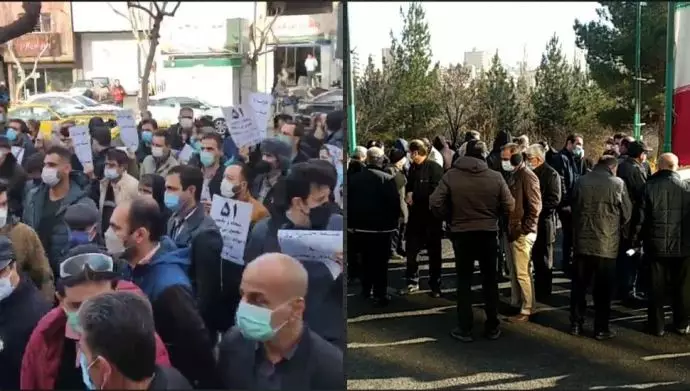 سومین روز تجمع اعتراضی کارکنان مخابرات آذربایجان شرقی و تجمع غارت‌شدگان آذویکو در تهران