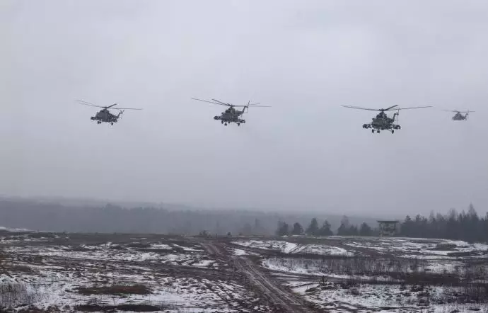 حمله هلیکوپترهای روسی علیه مواضع اوکراین