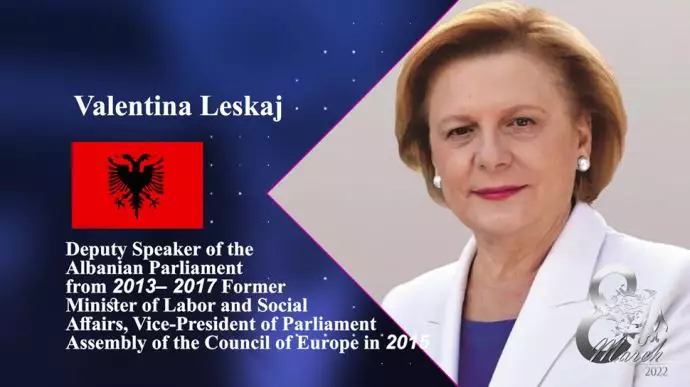 والنتینا لسکای - وزیر کار و علوم اجتماعی آلبانی - (۲۰۰۴) 