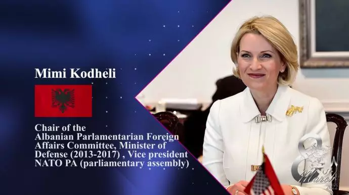 میمی کودلی - وزیر دفاع آلبانی (۲۰۱۷) نایب‌رئیس مجمع پارلمانی ناتو