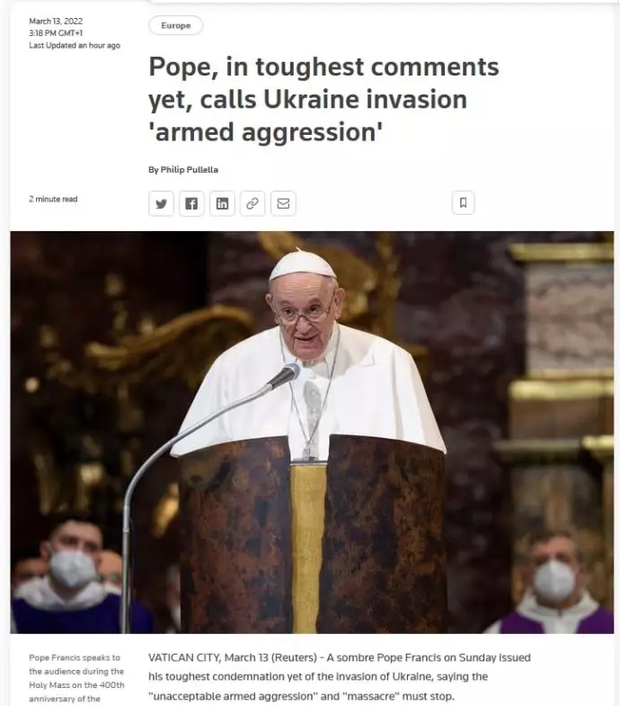 -پاپ فرانسیس رهبر کاتولیکهای جهان 