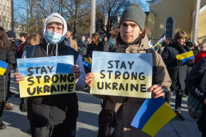 طرفداران اوکراین در شهرهای اروپا