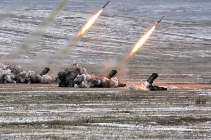موشک‌باران شهرهای اوکراین توسط روسیه