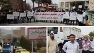 تجمع اعتراضی دانشجویان دندانپزشکی کرمانشاه، کامیون‌داران لامرد وتاکسی داران ملایر