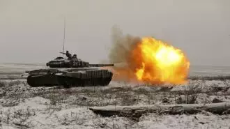 نبرد تانکها در اوکراین