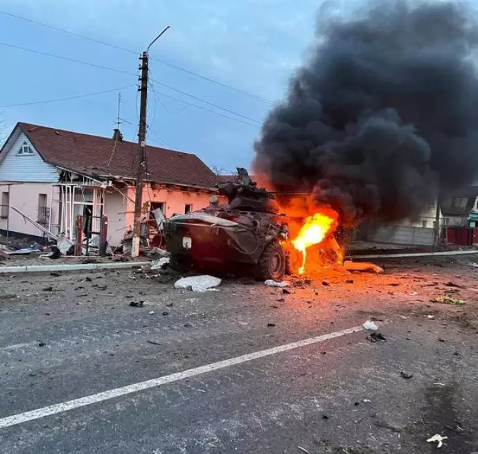 انهدام تانکهای روسی در حوالی کی‌یف