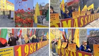 تظاهرات ایرانیان آزاده و بستگان شهیدان سربه‌دار در استکهلم - ۲فروردین ۱۴۰۱