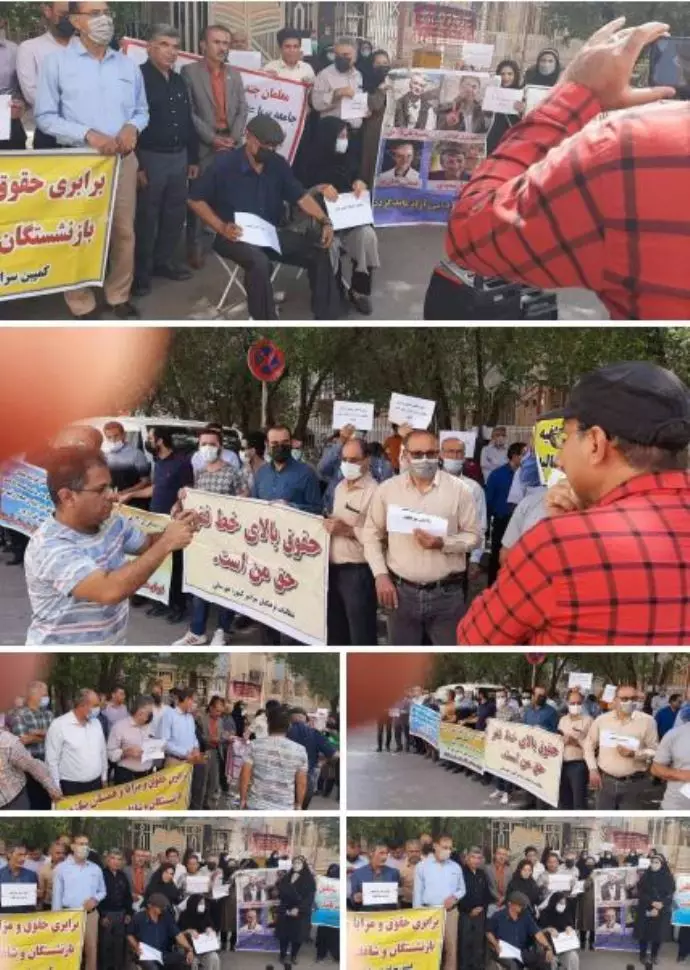 -تجمع اعتراضی معلمان در اهواز