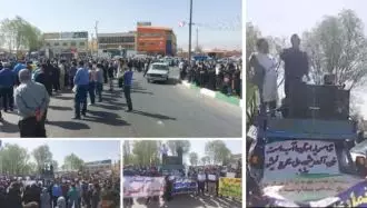 تجمع اعتراضی مردم به مافیای آب در استان چهارمحال و بختیاری 