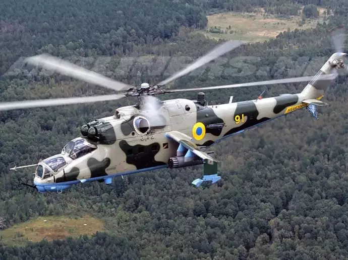 فعالیت هلیکوپترهای اوکراین 