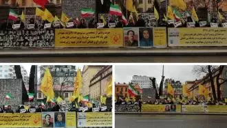 استکهلم - تظاهرات ایرانیان آزاده و اشرف‌نشانان در مقابل دادگاه دژخیم حمید نوری