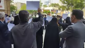 مشهد - تجمع اعتراضی سراسری معلمان - اول اردیبهشت ۱۴۰۱