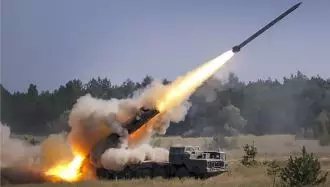 موشک انداز ارتش اوکراین در حال شلیک