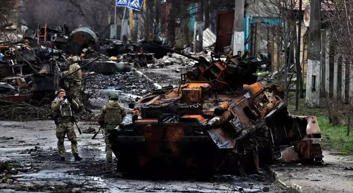 تصویری از تخریب شهر بوچا