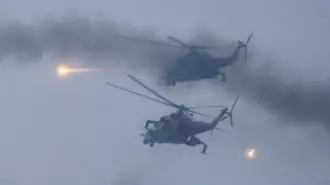 تهاجم هلیکوپترهای روسی در اوکراین