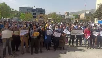 سنندج - تجمع اعتراضی سراسری معلمان - اول اردیبهشت ۱۴۰۱