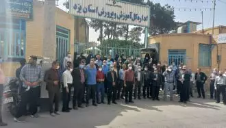 یزد - تجمع اعتراضی سراسری معلمان - اول اردیبهشت ۱۴۰۱