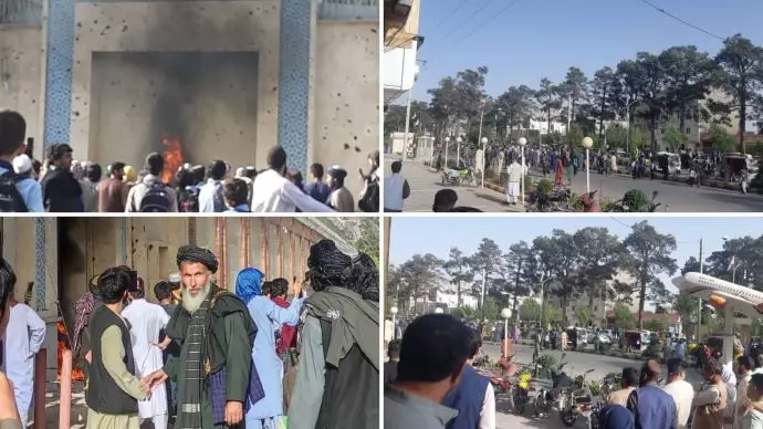 حمله شهروندان افغانستان به کنسولگری رژیم آخوندی در هرات