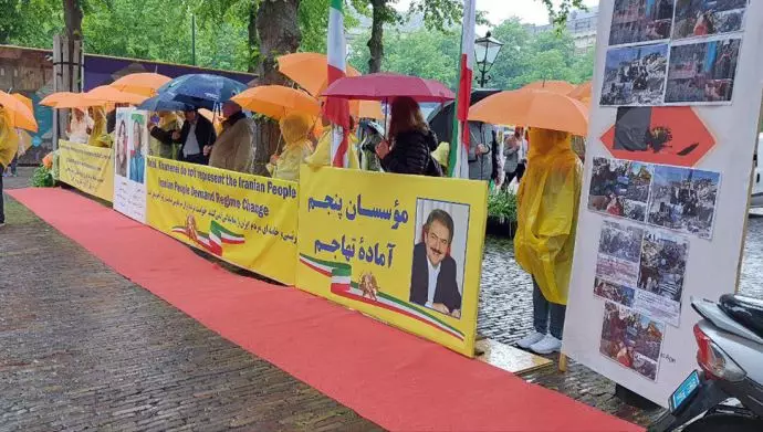 هلند - حمایت ایرانیان آزاده از تظاهرات و قیام مردم ایران