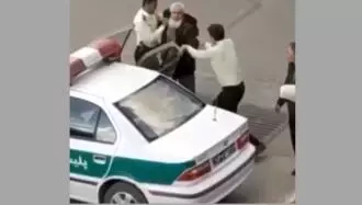 قروه - بازداشت وحشیانه یک شهروند سالخورده توسط نیروی سرکوبگر انتظامی