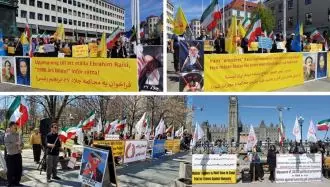 تظاهرات ایرانیان آزاده در حمایت از قیام و فراخوان به محاکمه جلاد ۶۷ ابراهیم رئیسی