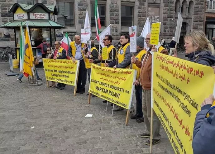 -تظاهرات یاران شورشگر، هواداران مجاهدین و مقاومت ایران در، آرهوس دانمارک - 2