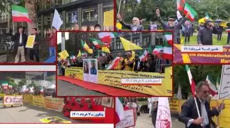 تظاهرات ایرانیان آزاده و حامیان مقاومت در آمستردام، هانوفر، تورنتو، هامبورگ و ونکوور