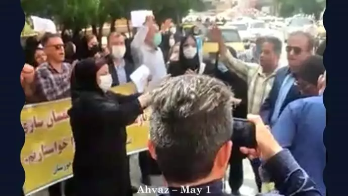 -تظاهرات معلمان و بازنشستگان در ۲۱ استان در روز جهانی کارگر - 1