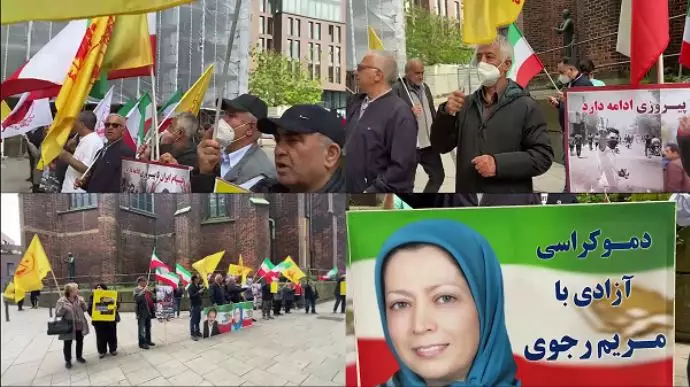 -تظاهرات یاران شورشگر، هواداران مجاهدین و مقاومت ایران در هامبورگ آلمان، - 0