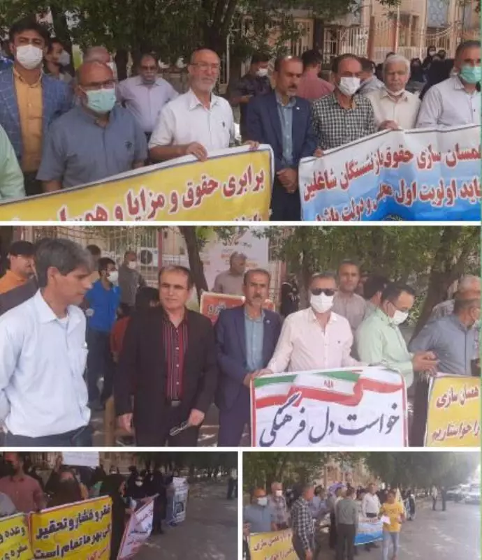 -تجمع اعتراضی معلمان اهواز