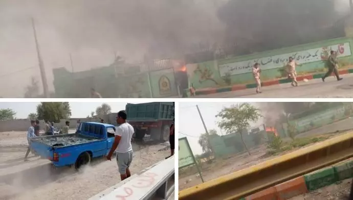 آتش زدن پاسگاه میناب در پاسخ به‌قتل سوختبران