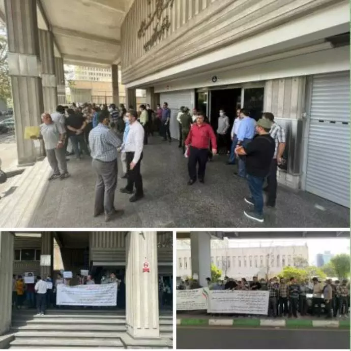 -تجمع اعتراضی کارکنان رسمی وزارت نفت 